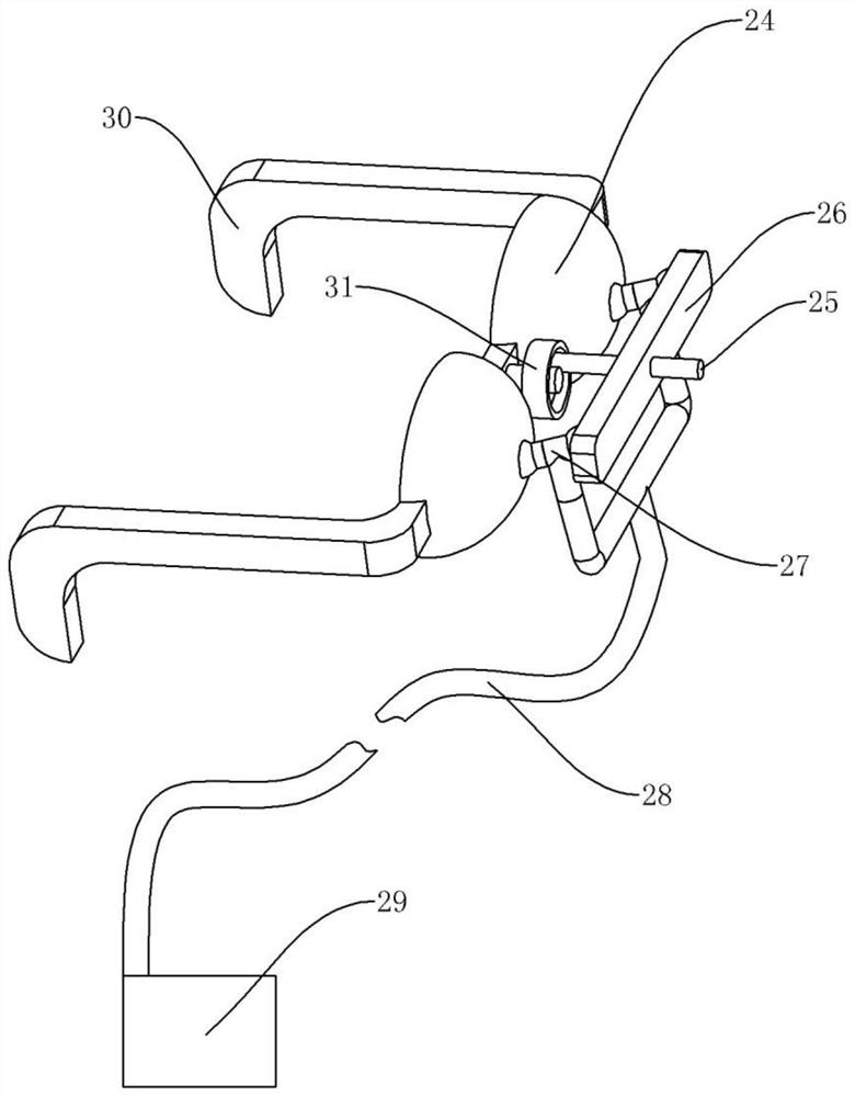 Postoperative eye cleaning and nursing device for ophthalmologic operation