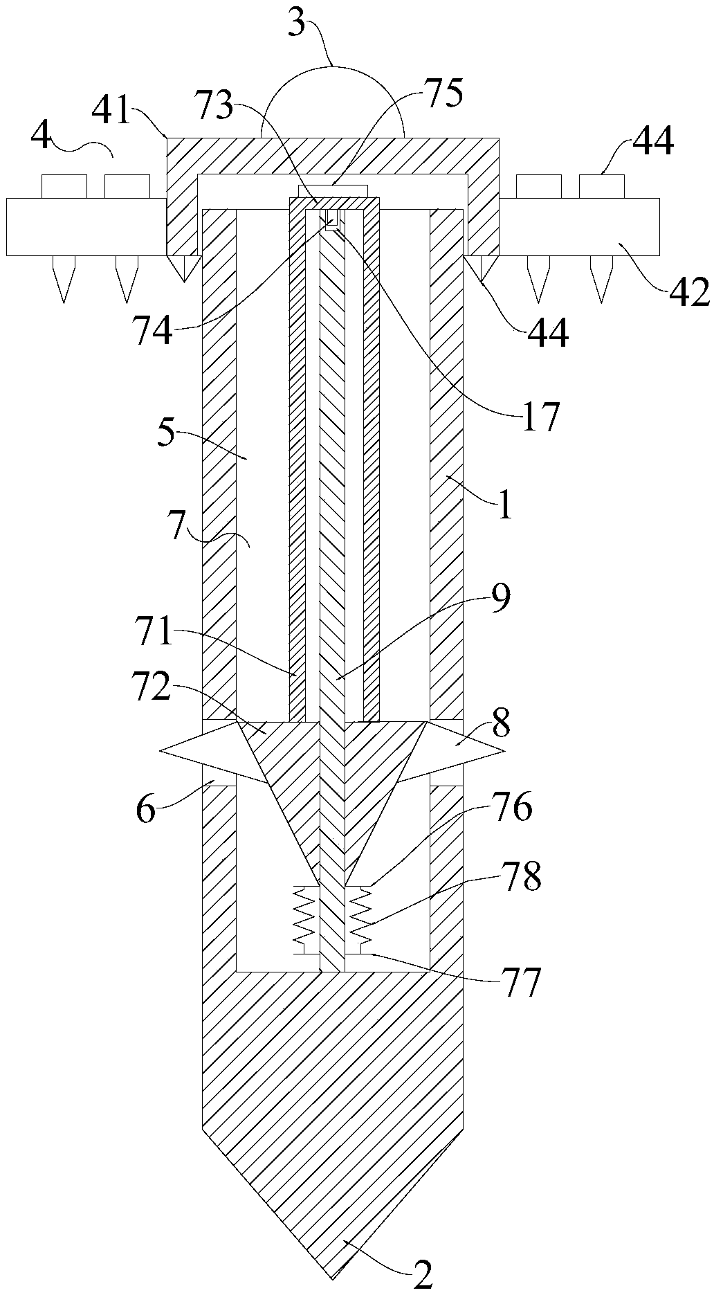 Ground anchor device