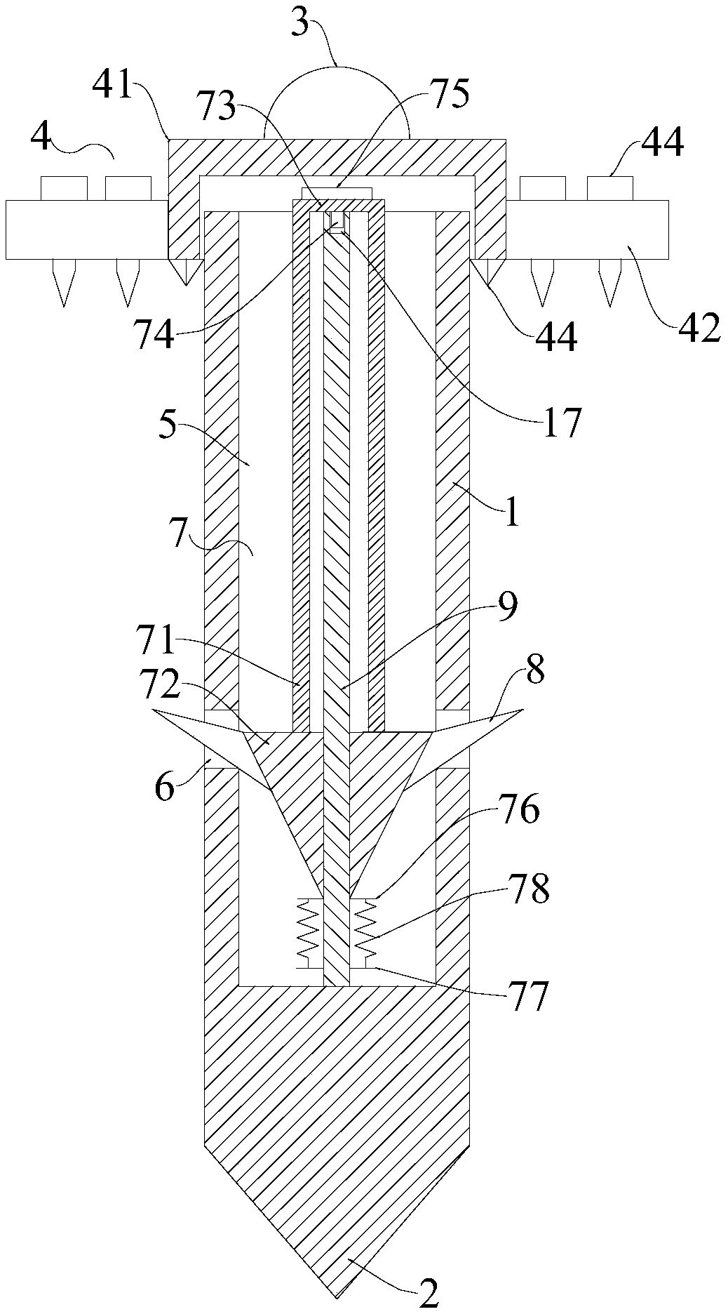 Ground anchor device