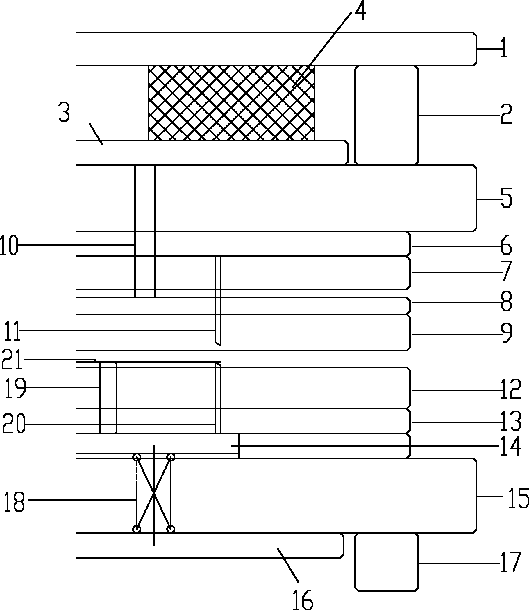 Spring plate puncture forming device