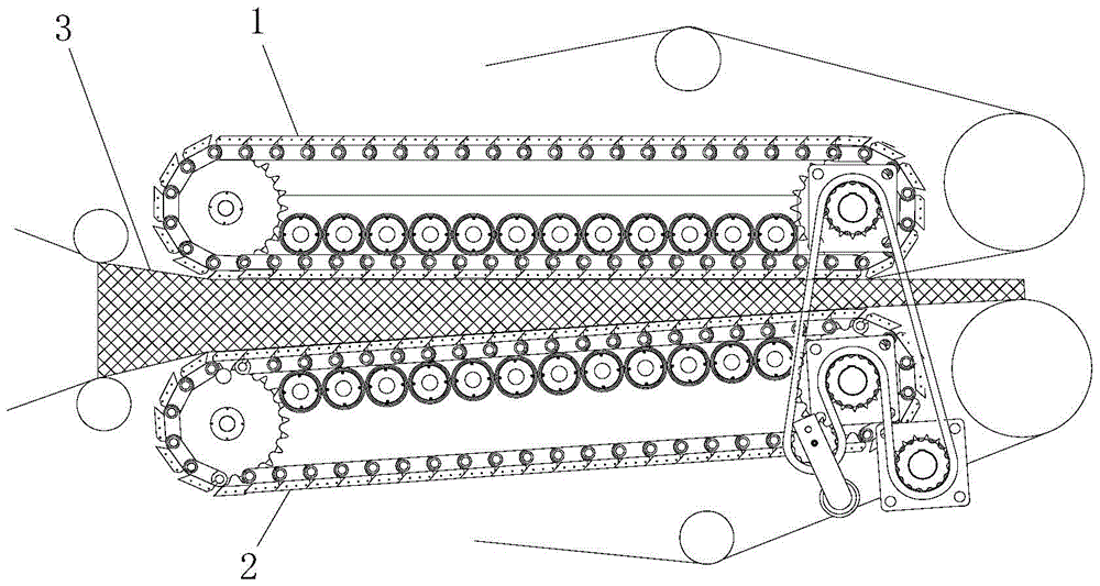 A high-pressure flat belt dehydration device