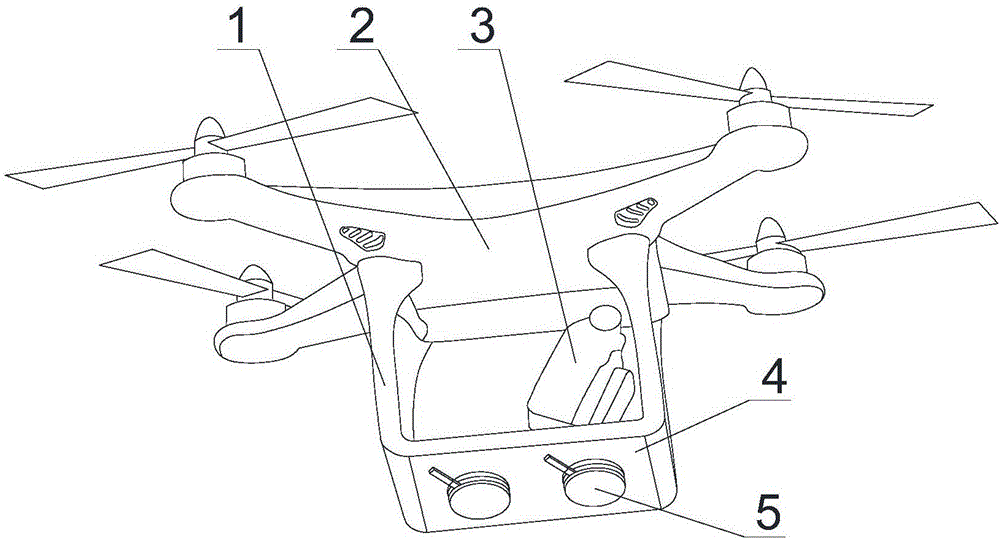 Unmanned aerial vehicle with adsorption function