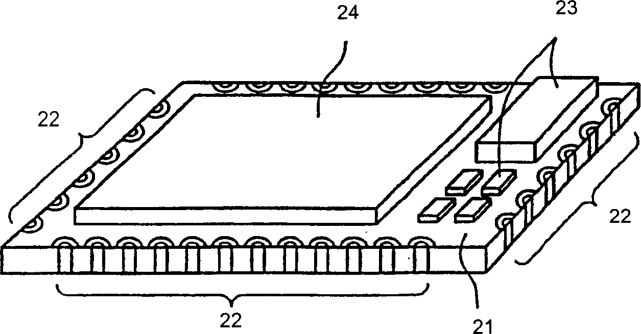 Surface-mounting high frequency modular