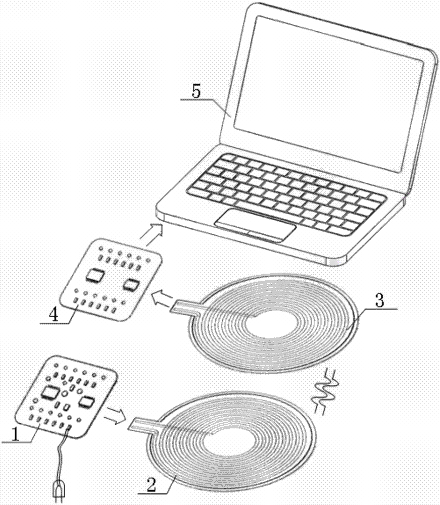 Wireless charging device for laptops