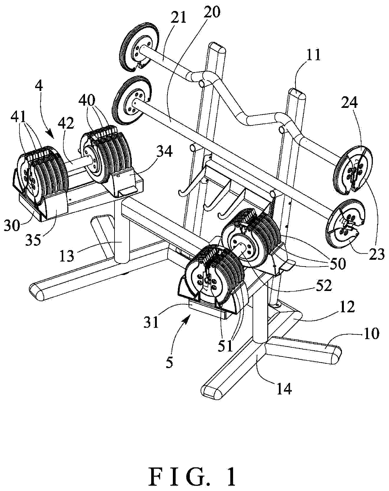 Dumbbell and barbell supporting system