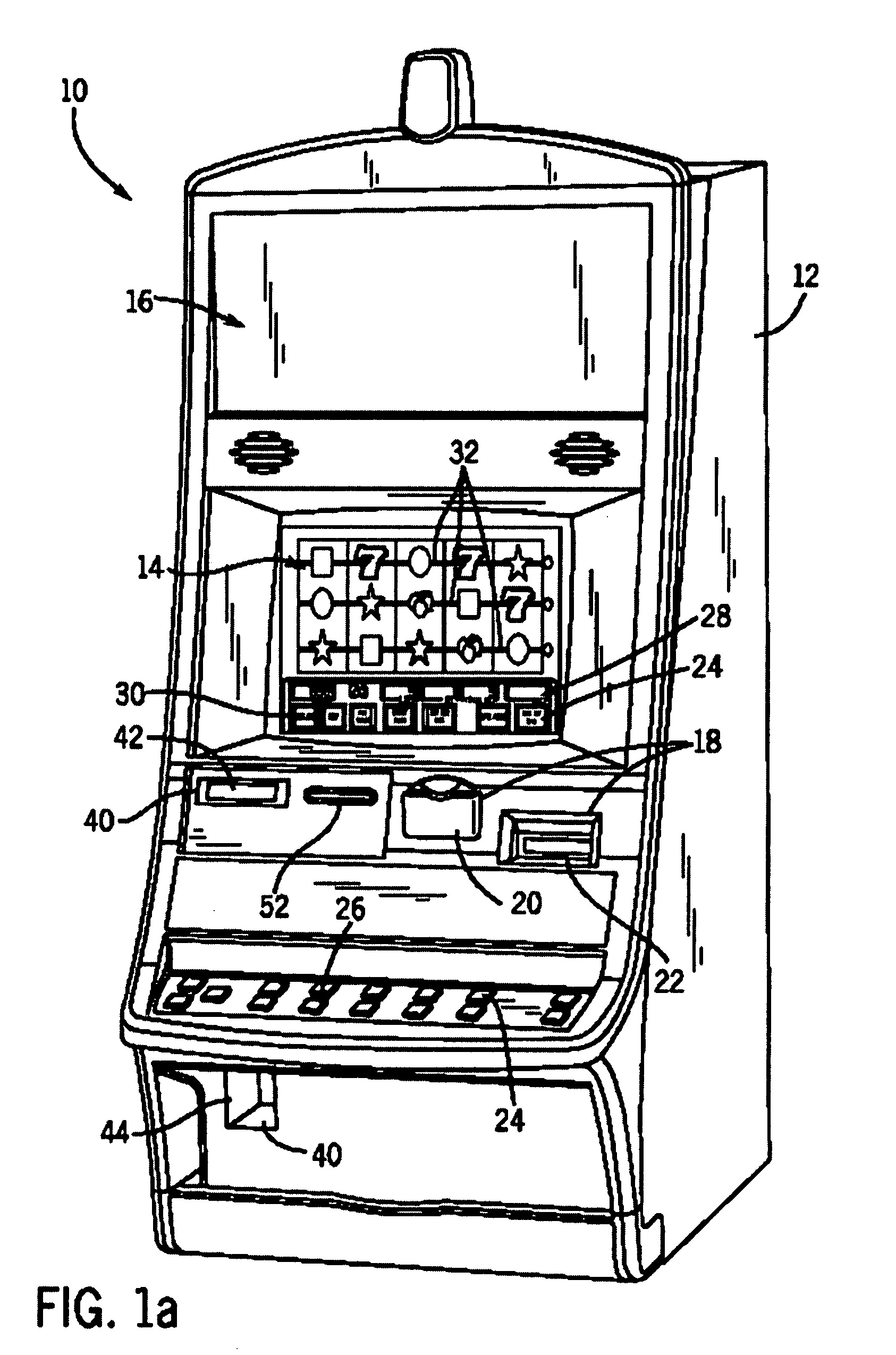 Gaming machine with separately selectable wagering games