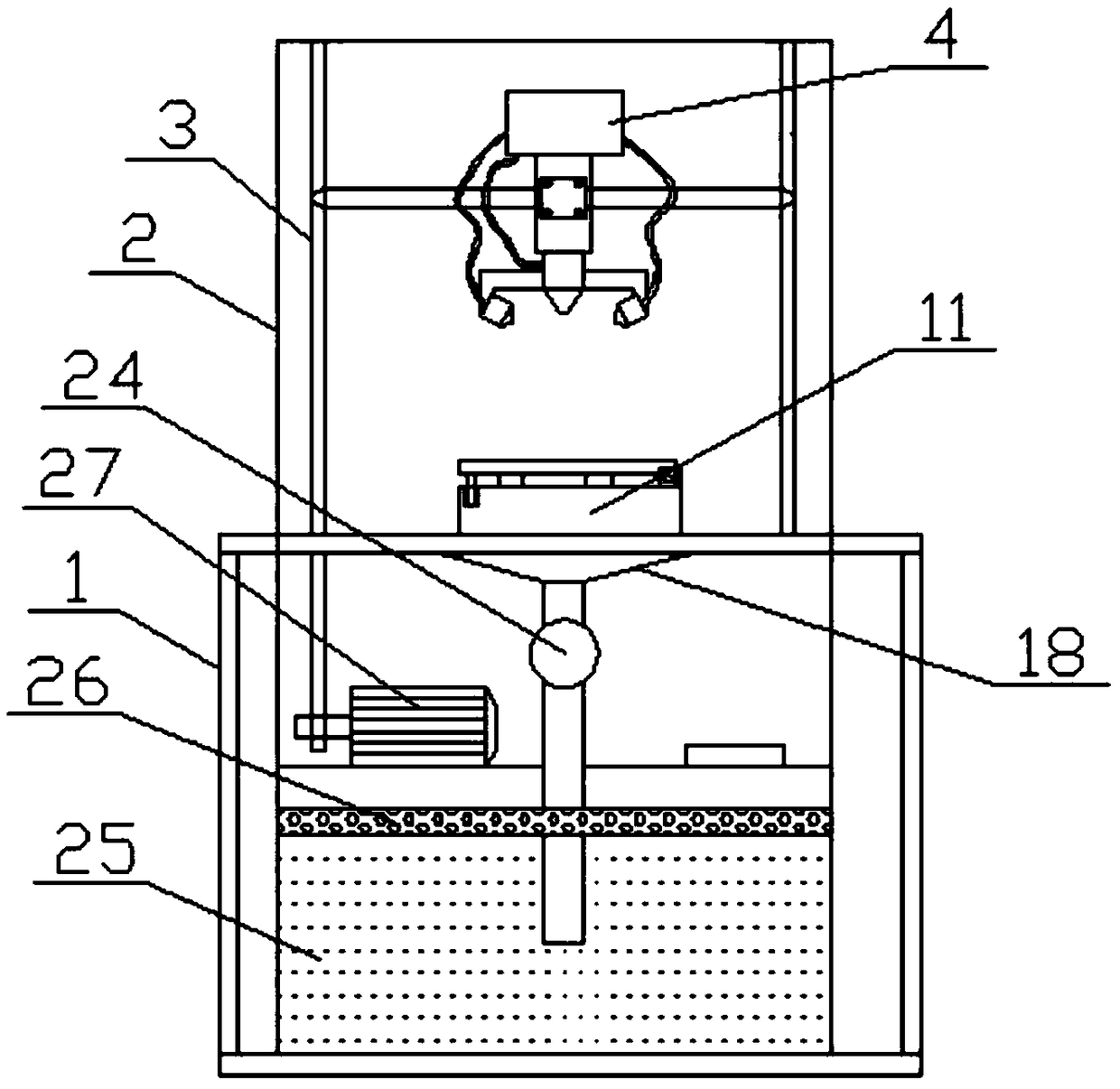 Welding device for producing automobile metal parts