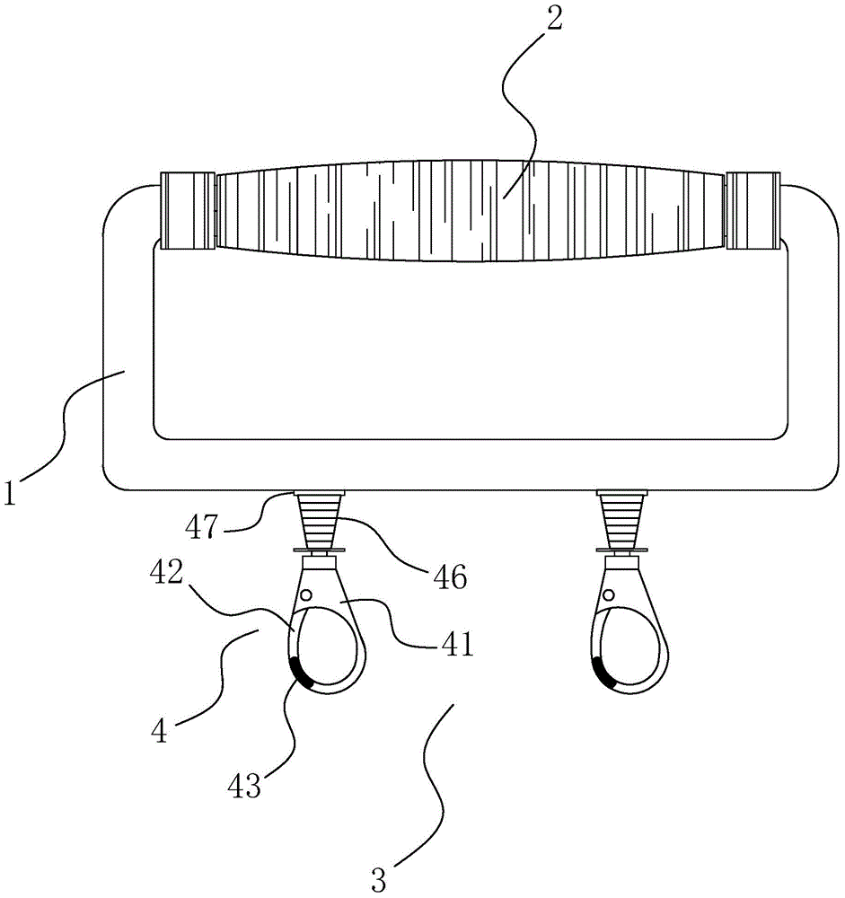 Plastic bag hand holding device based on magnetic fixing ring