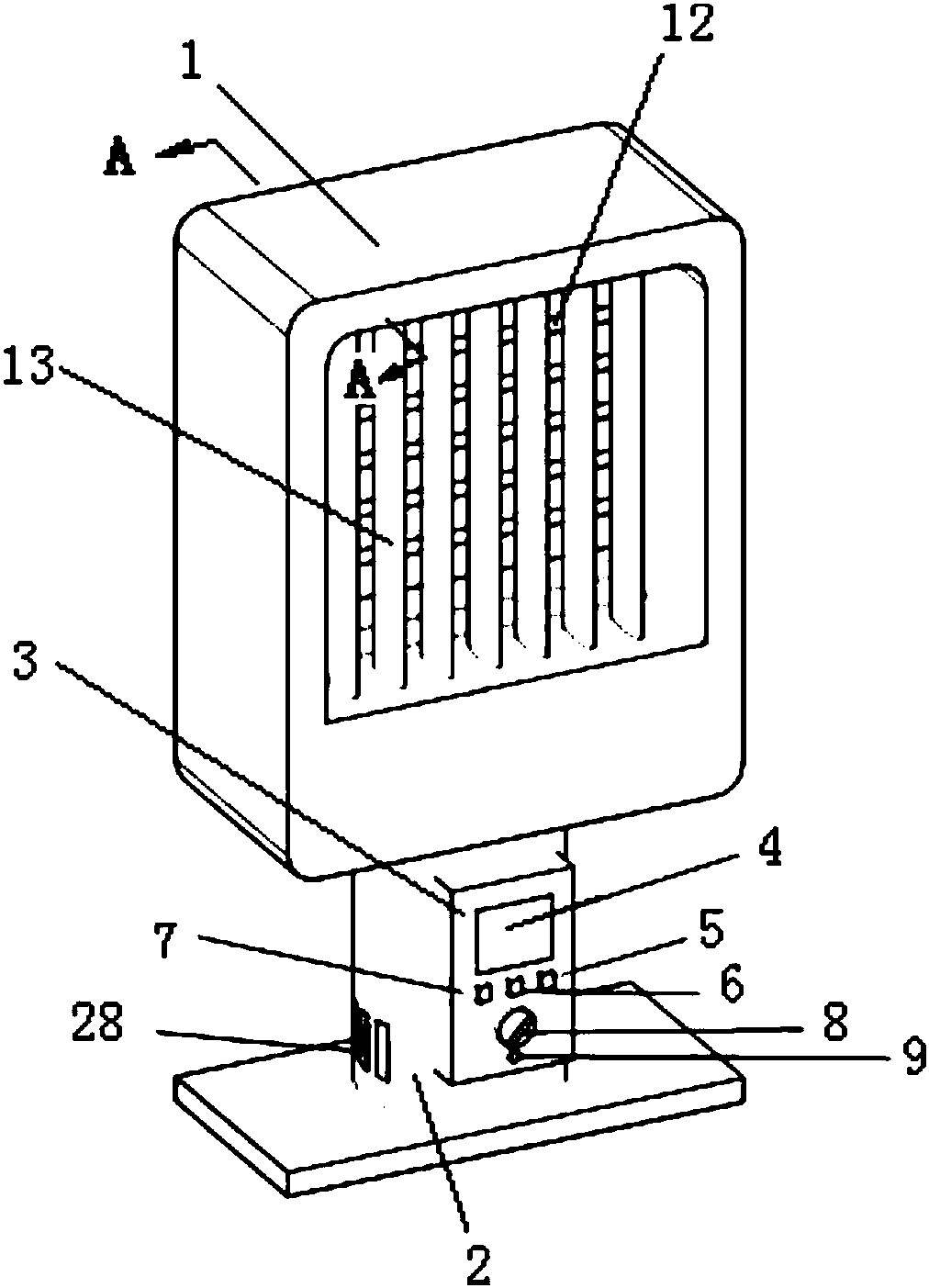 A multi-dimensional dual-channel adjustable bladeless fan imitating natural wind