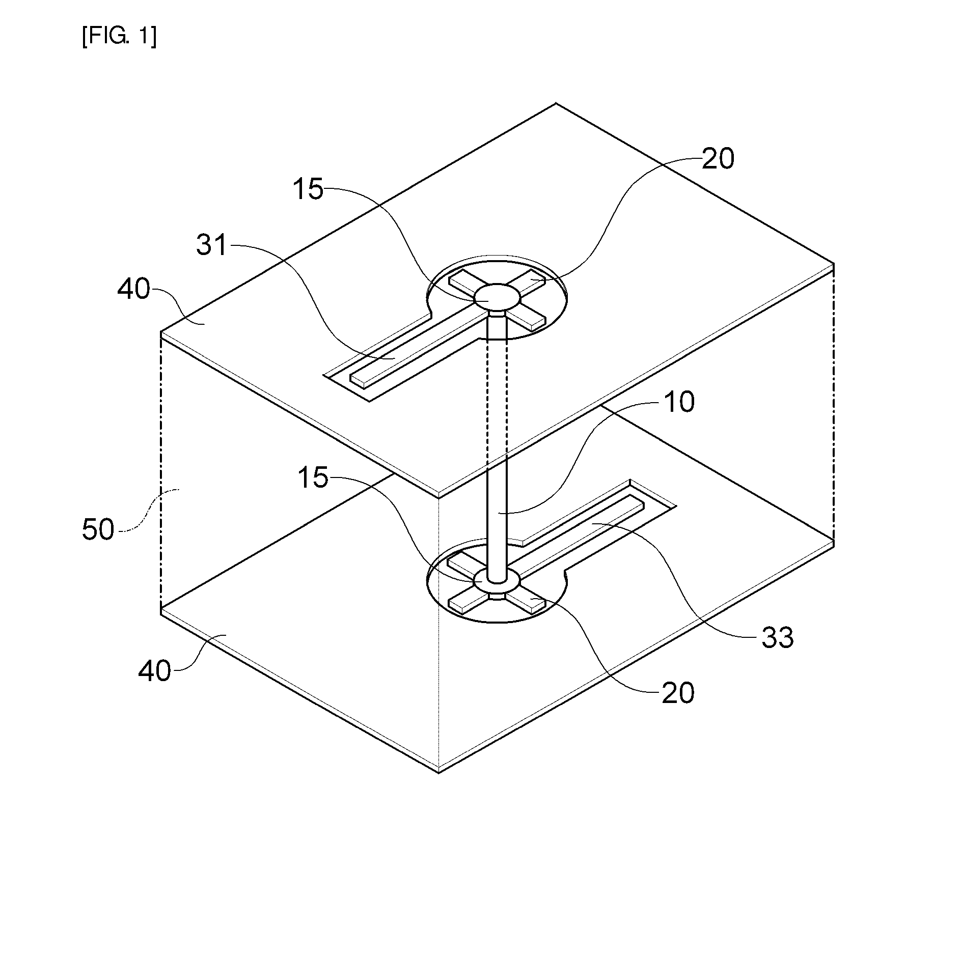 Via structure having open stub and printed circuit board having the same