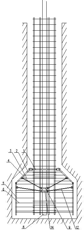 Openable skirt type steel reinforcement cage of reamed pile