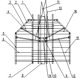 Openable skirt type steel reinforcement cage of reamed pile