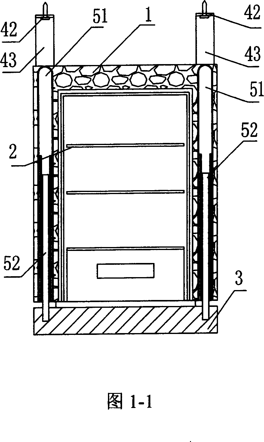 Suspended refrigerator with bottom door