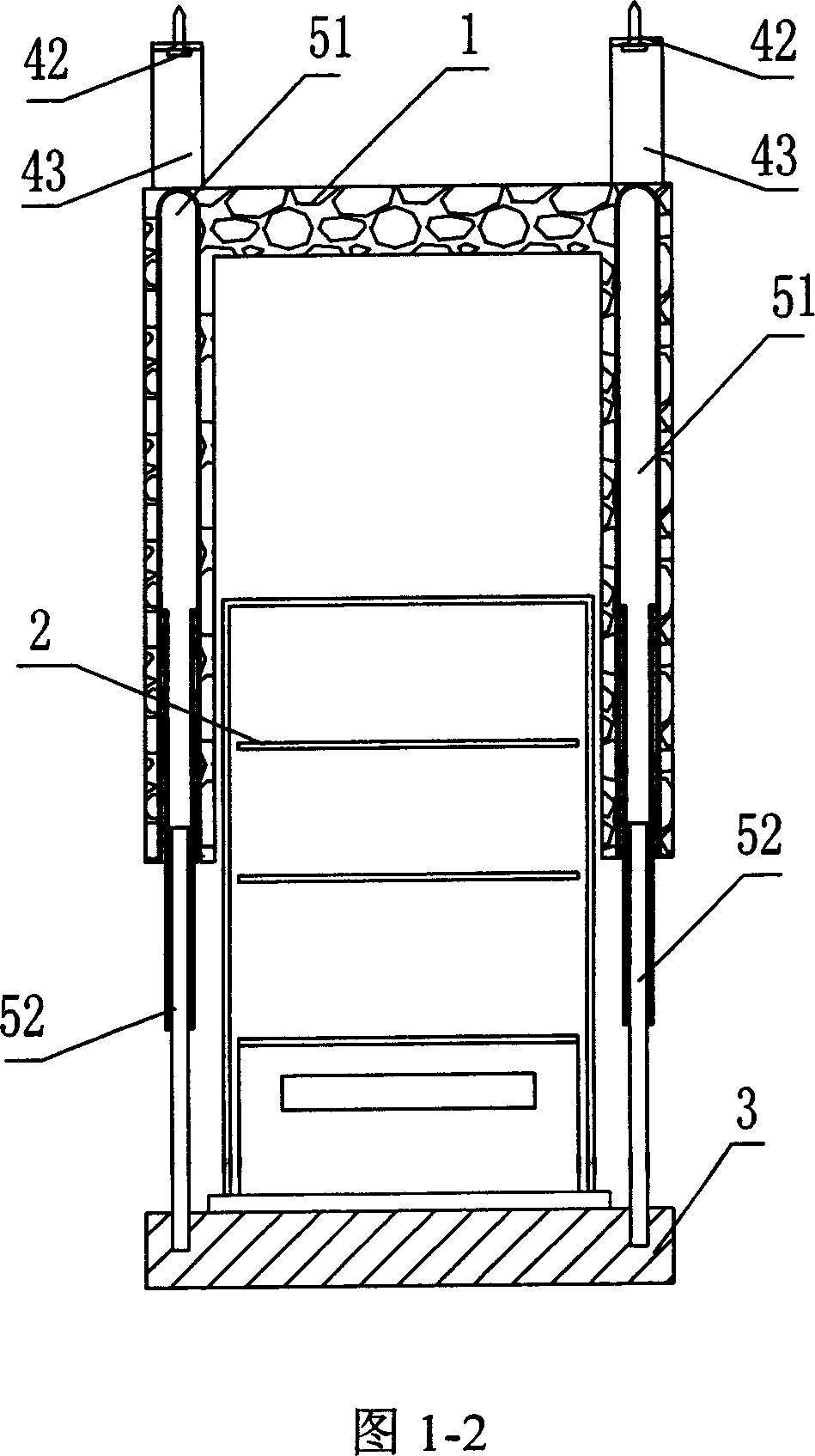 Suspended refrigerator with bottom door