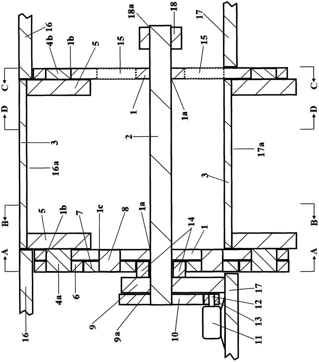 Elevator for aircraft carrier aircrafts