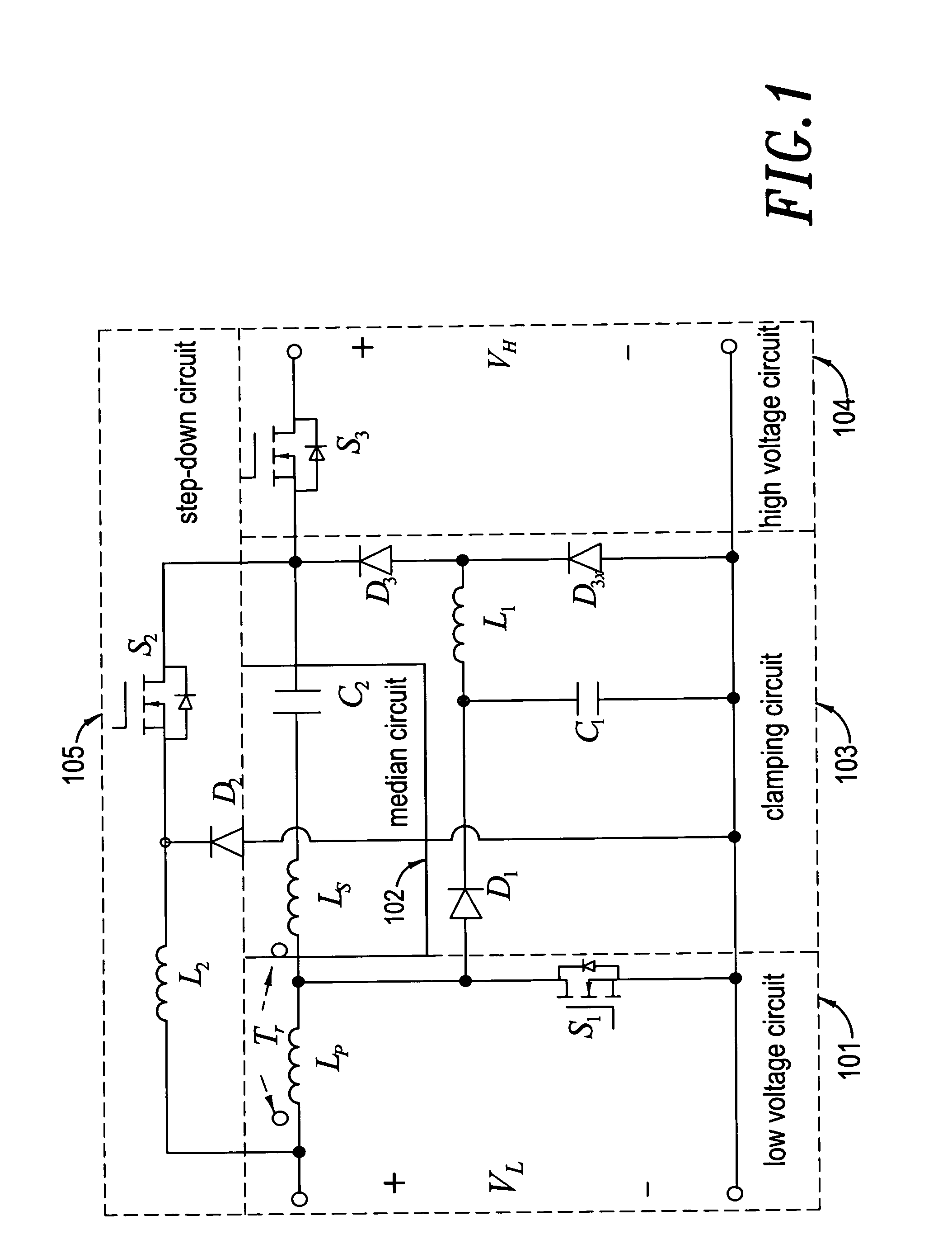 High-efficiency high-voltage difference ratio bi-directional converter