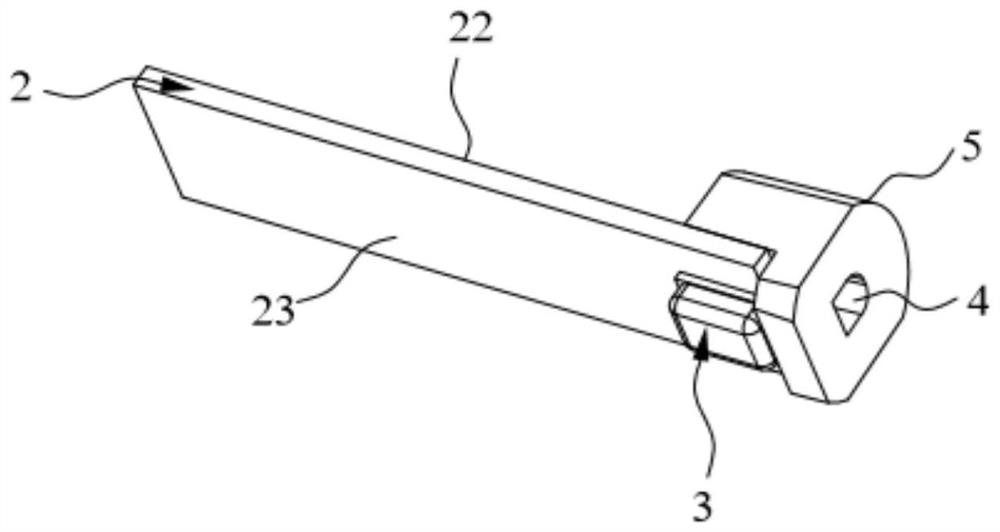 Microphone mounting structure and wireless earphone