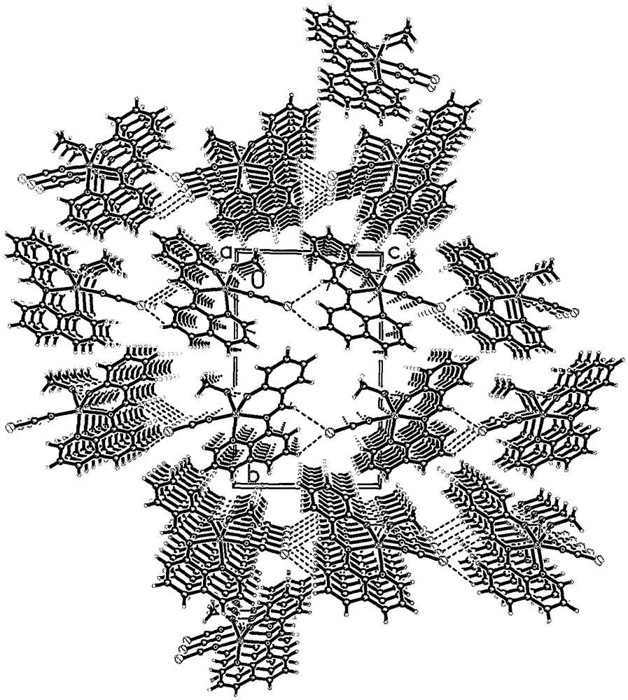 8-aminoquinoline schiff base and zinc rhodanate metal complex and preparation method thereof