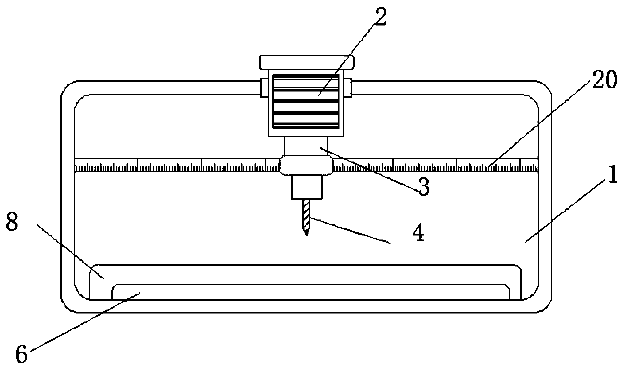 Drilling machine for bamboo and wood materials