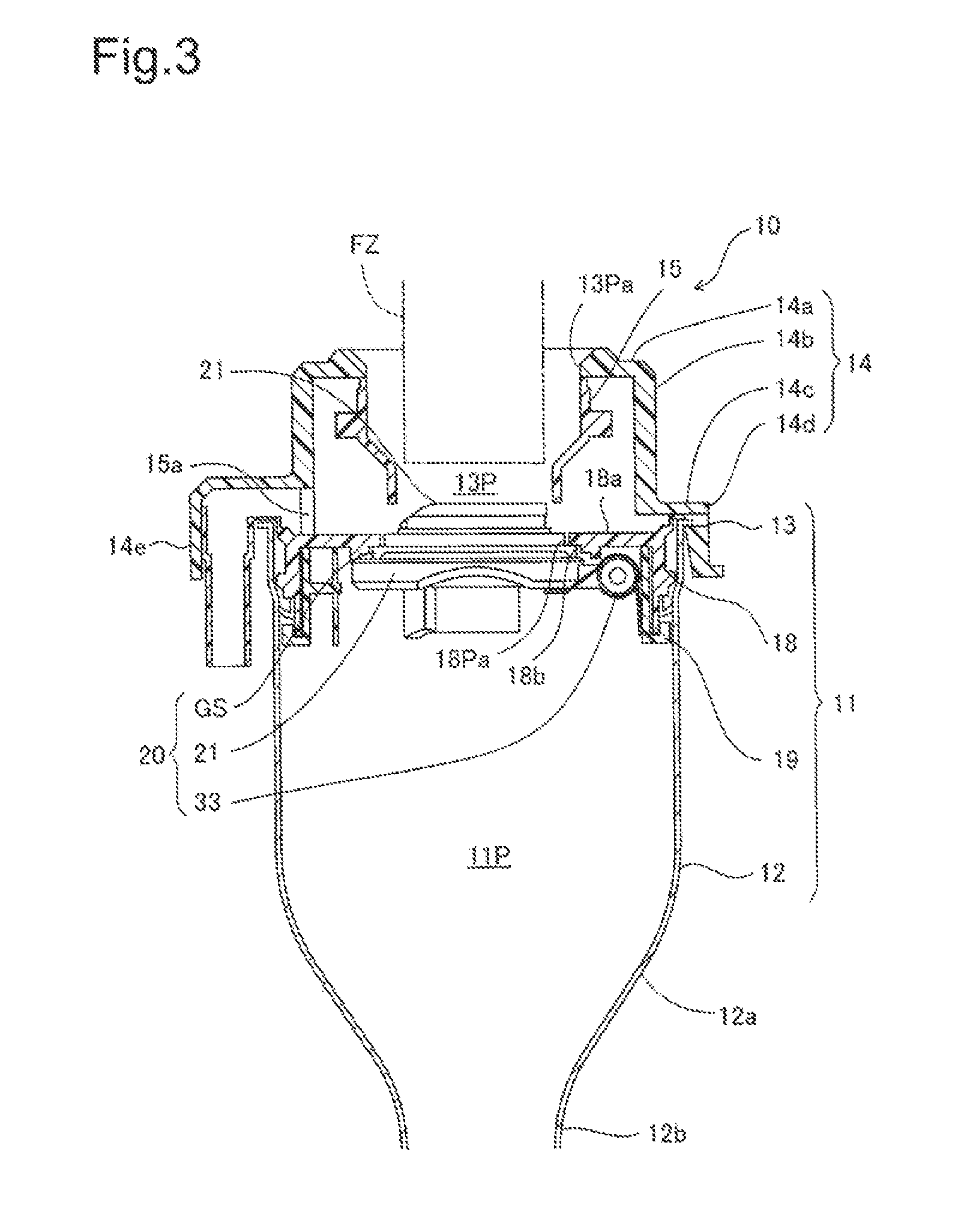 Fuel tank opening and closing device