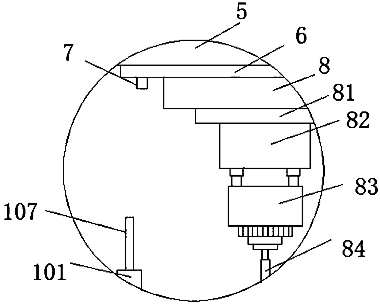 Bearing drilling equipment facilitating waste removal