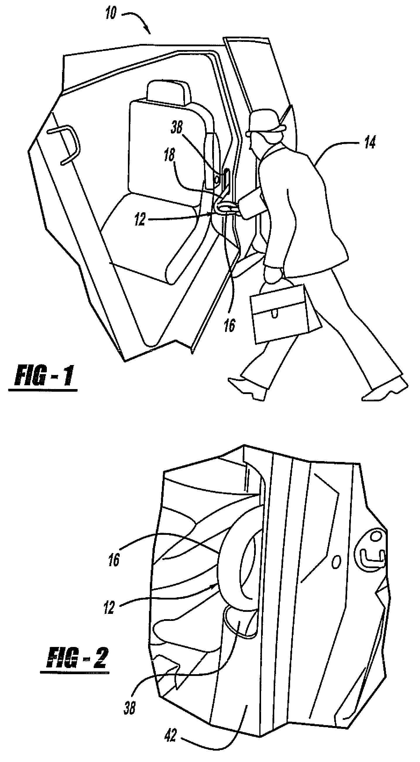 Retractable assist handle for a vehicle