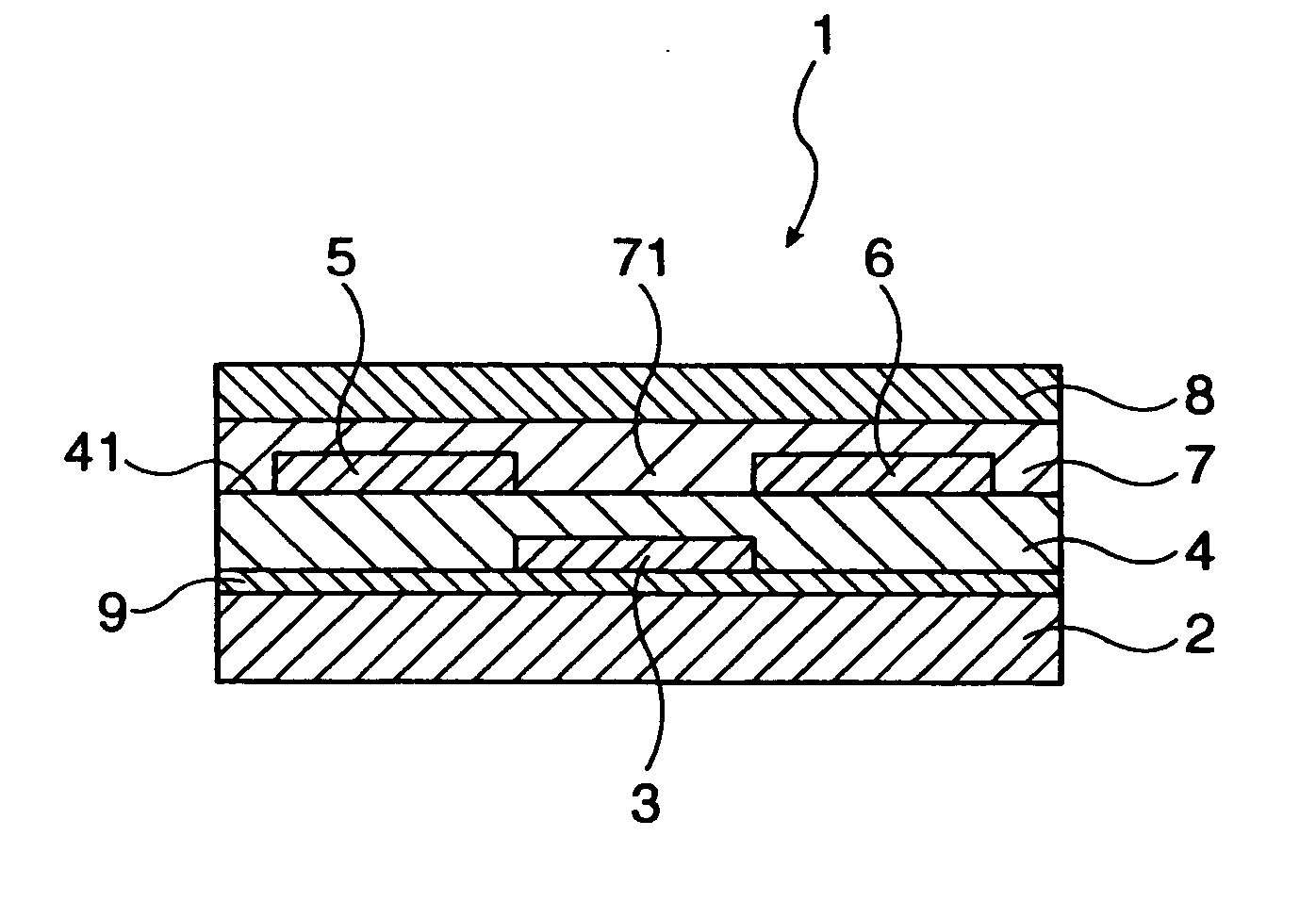 Thin-film transistor, method of producing thin-film transistor, electronic circuit, display, and electronic device