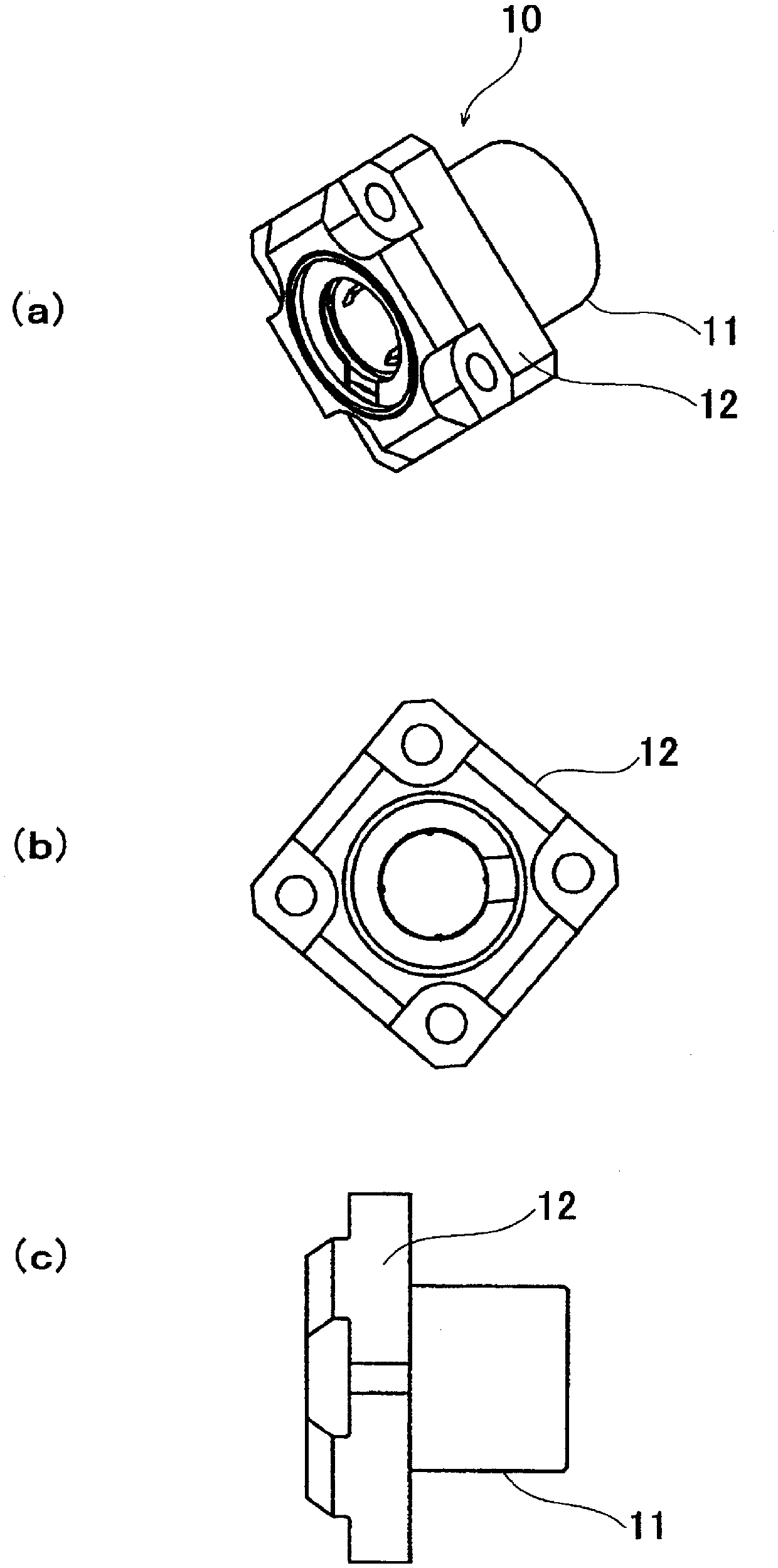 Linear-motion bearing with flange attached