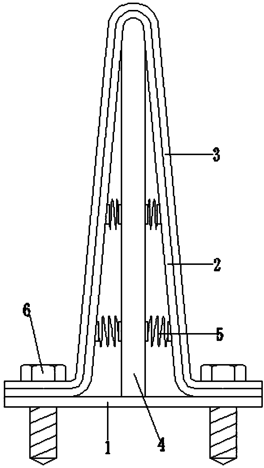 Transverse moving block colliding device for garage