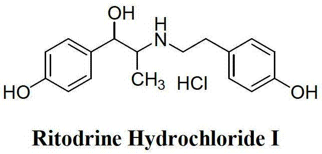 Preparation method of ritodrine hydrochloride
