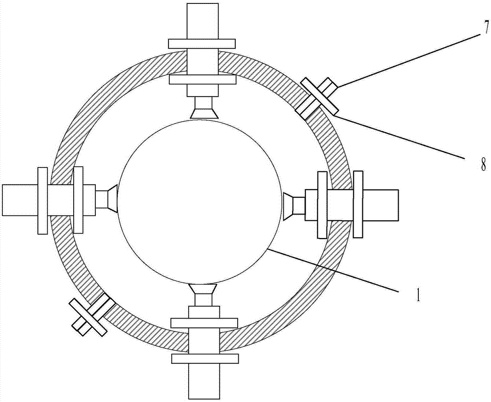 Full automatic thickness gauge for pipe network monitoring system