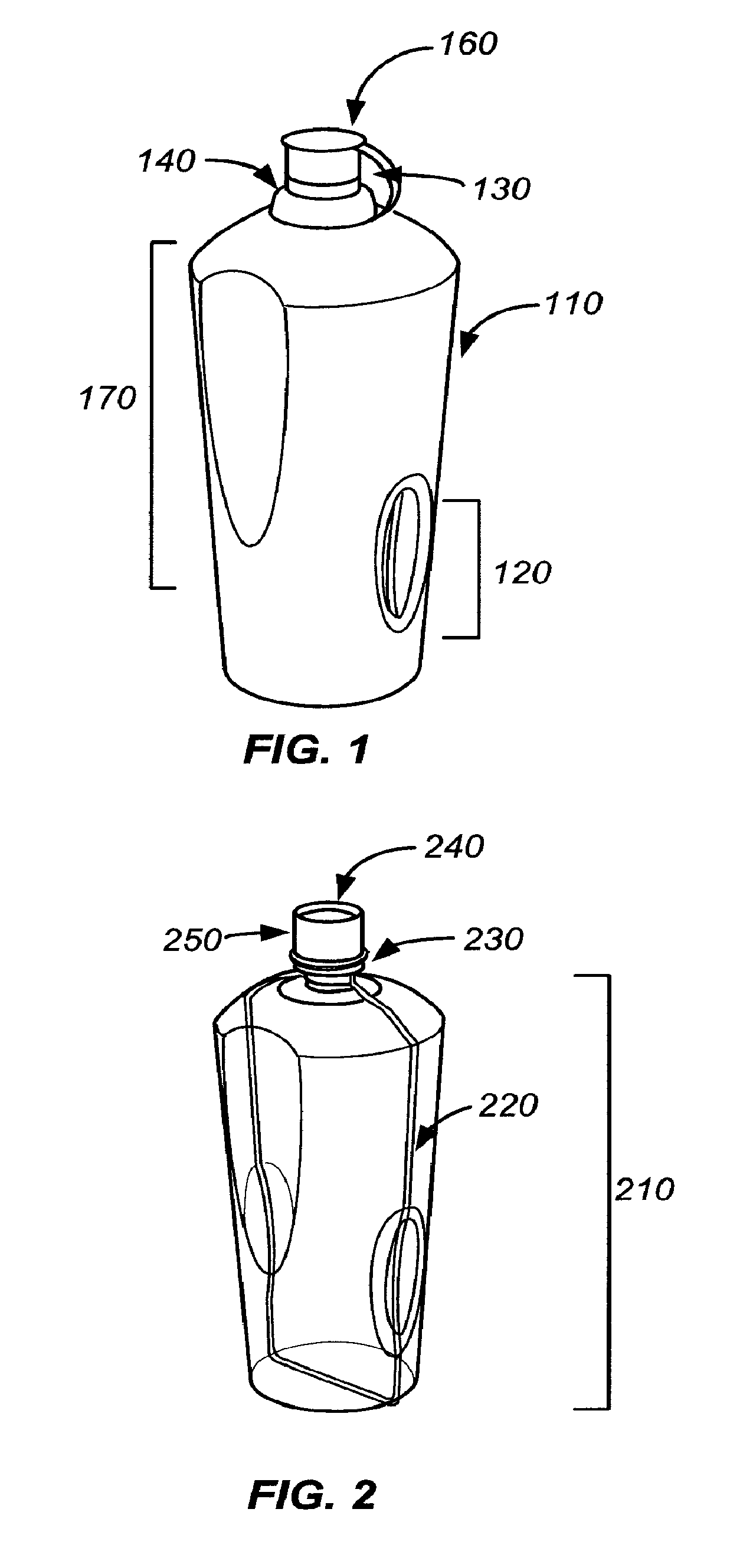 Containers for holding materials