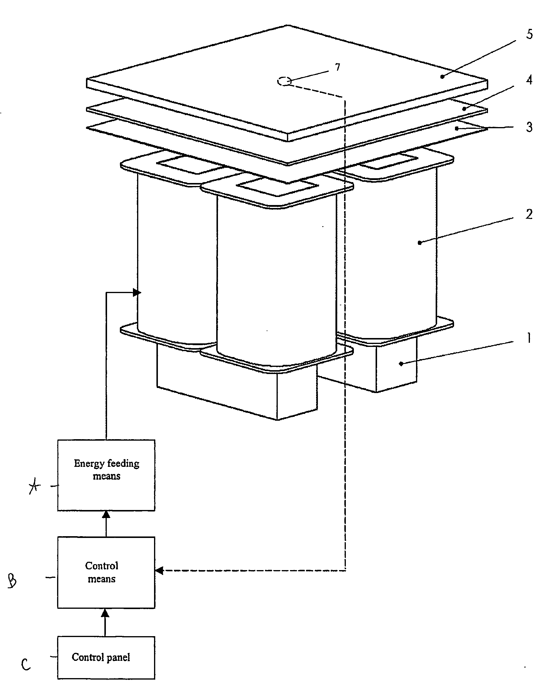 Magnetic heating device