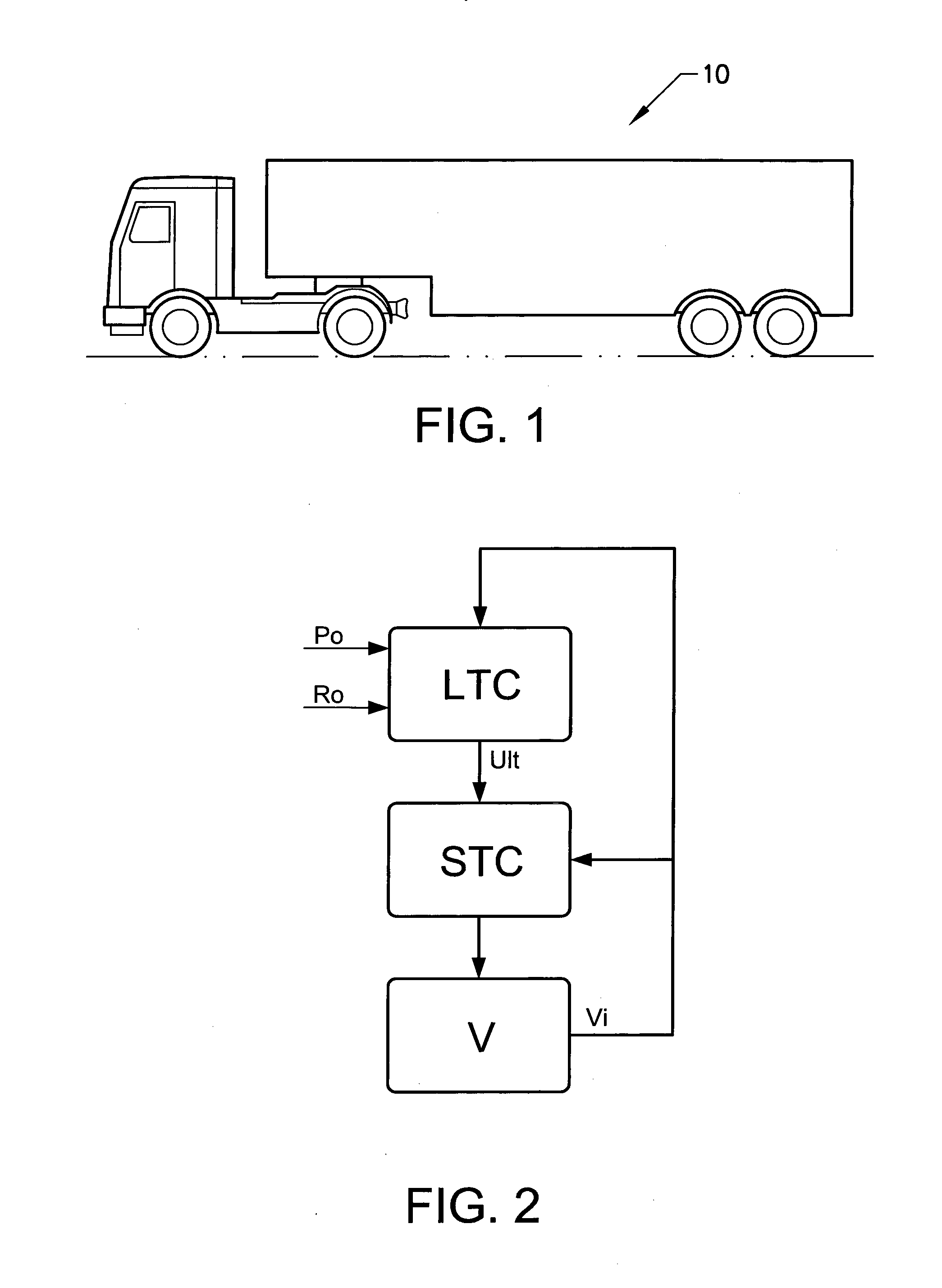 Method to control a vehicle with a long term and a short term control, computer program and readable medium and control unit performing the steps thereof