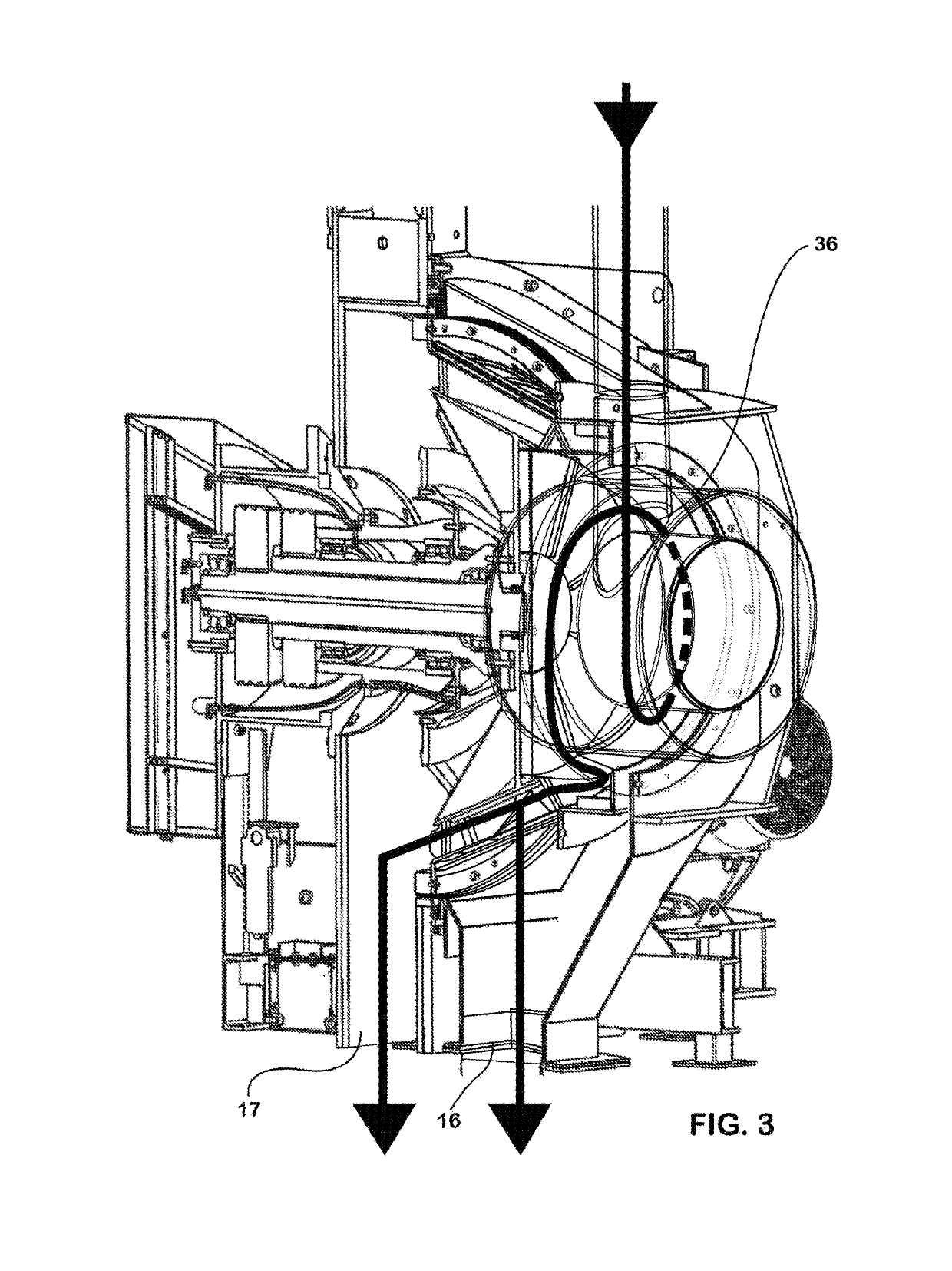 Centrifugal scroll screen apparatus