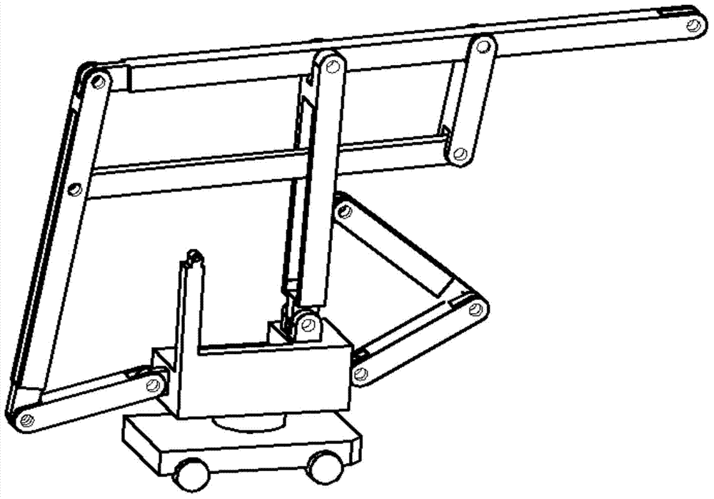 Controllable multi-connecting rod stacking robot