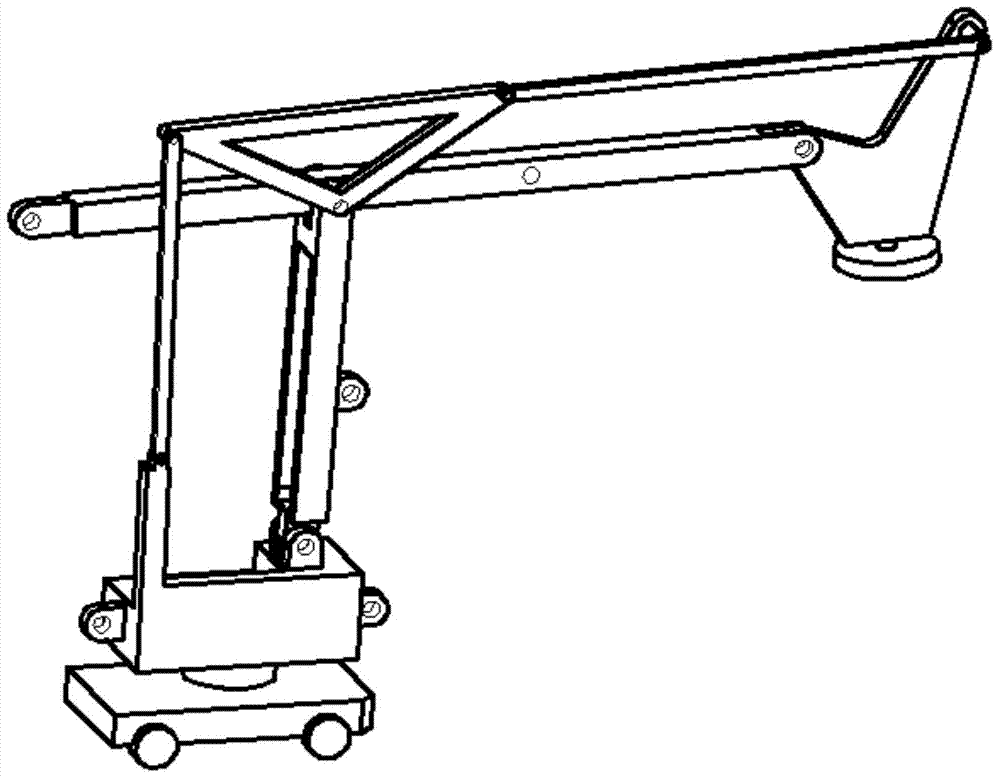 Controllable multi-connecting rod stacking robot