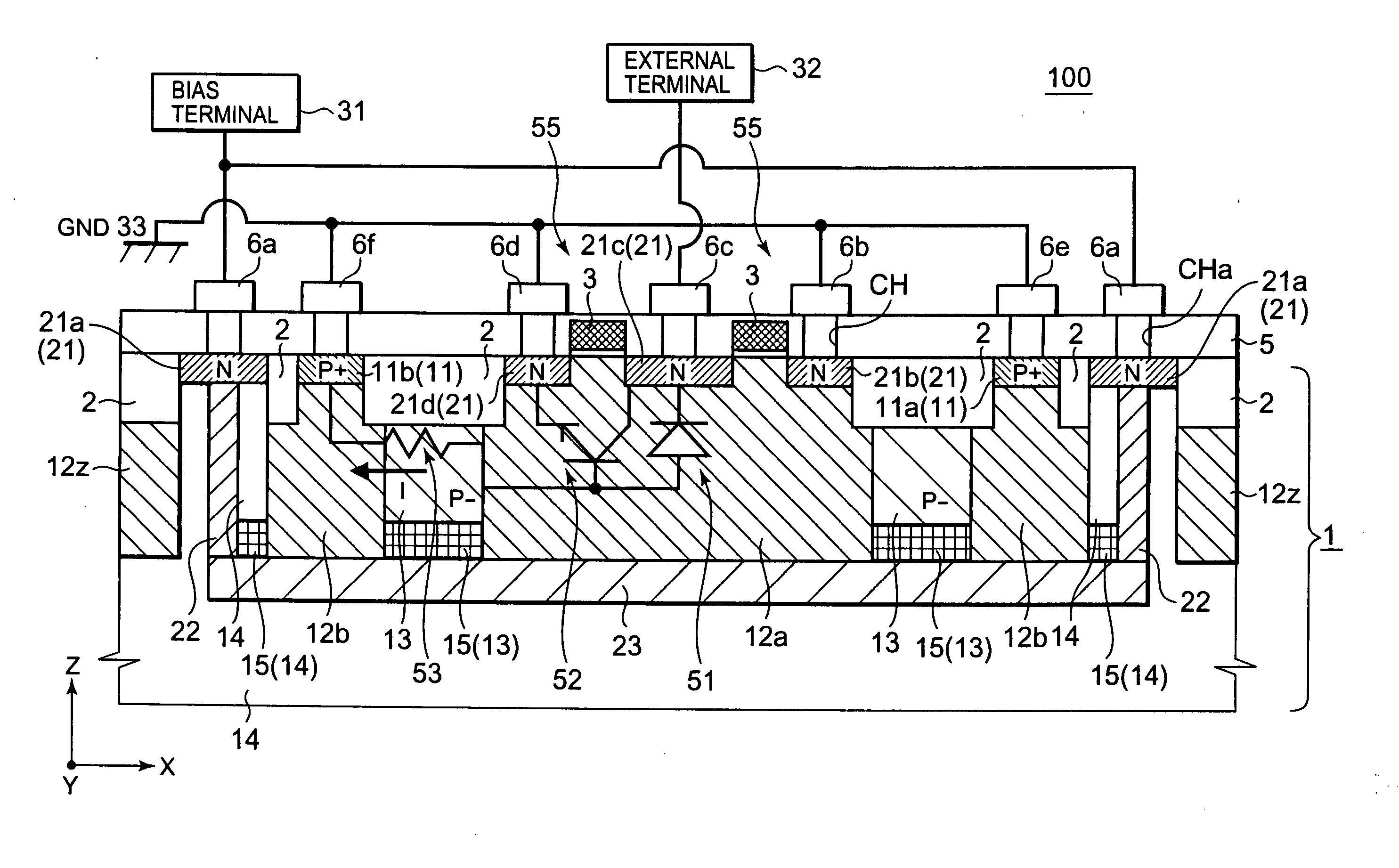 Semiconductor device having electro-static discharge protection element