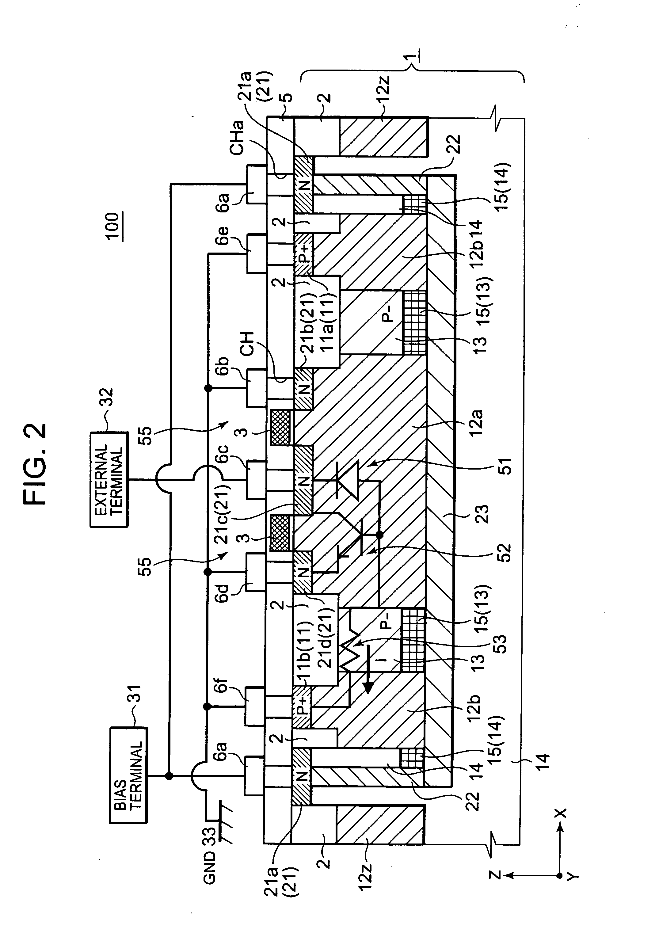Semiconductor device having electro-static discharge protection element