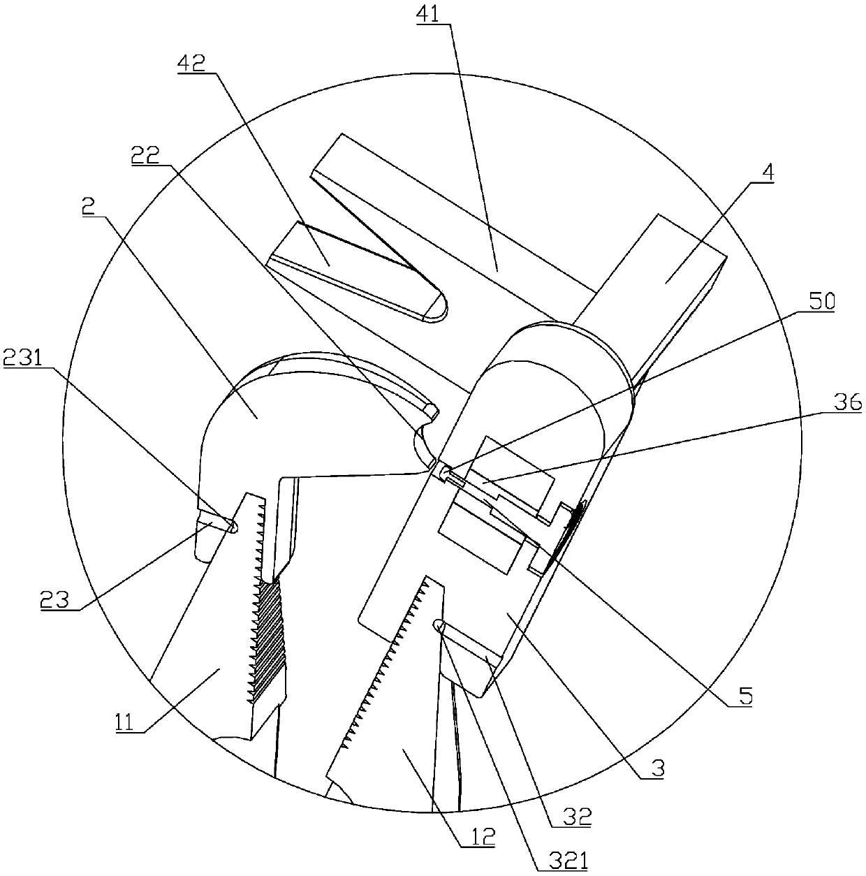 A kind of wire bending pliers with convenient adjustment