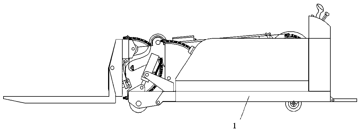 Loader lifting device and loader