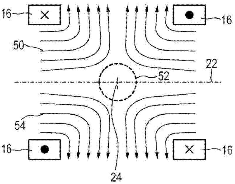 Apparatus and method for determining at least one electromagnetic quantity