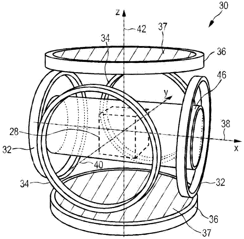 Apparatus and method for determining at least one electromagnetic quantity