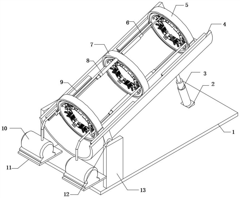 Household leg massage device with high adaptability