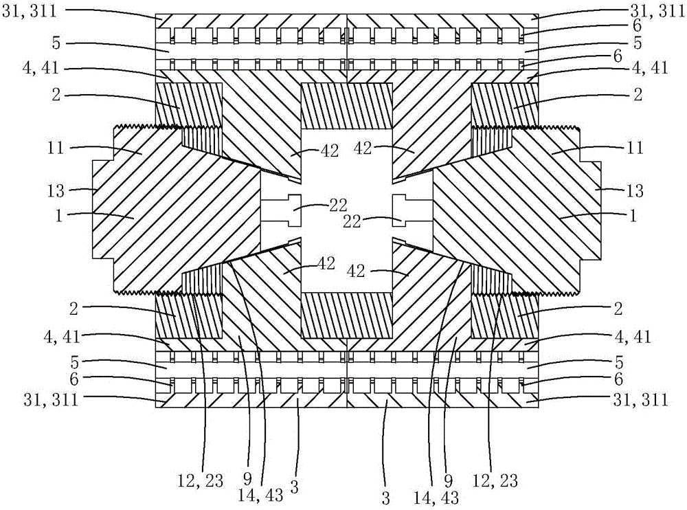 High voltage fittings for electric power circuit