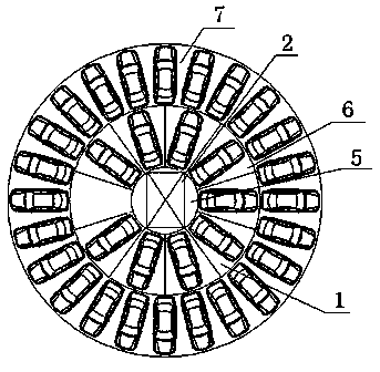 Circular rotary type three-dimensional parking garage