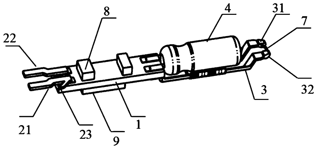 Electronic detonator control module structure