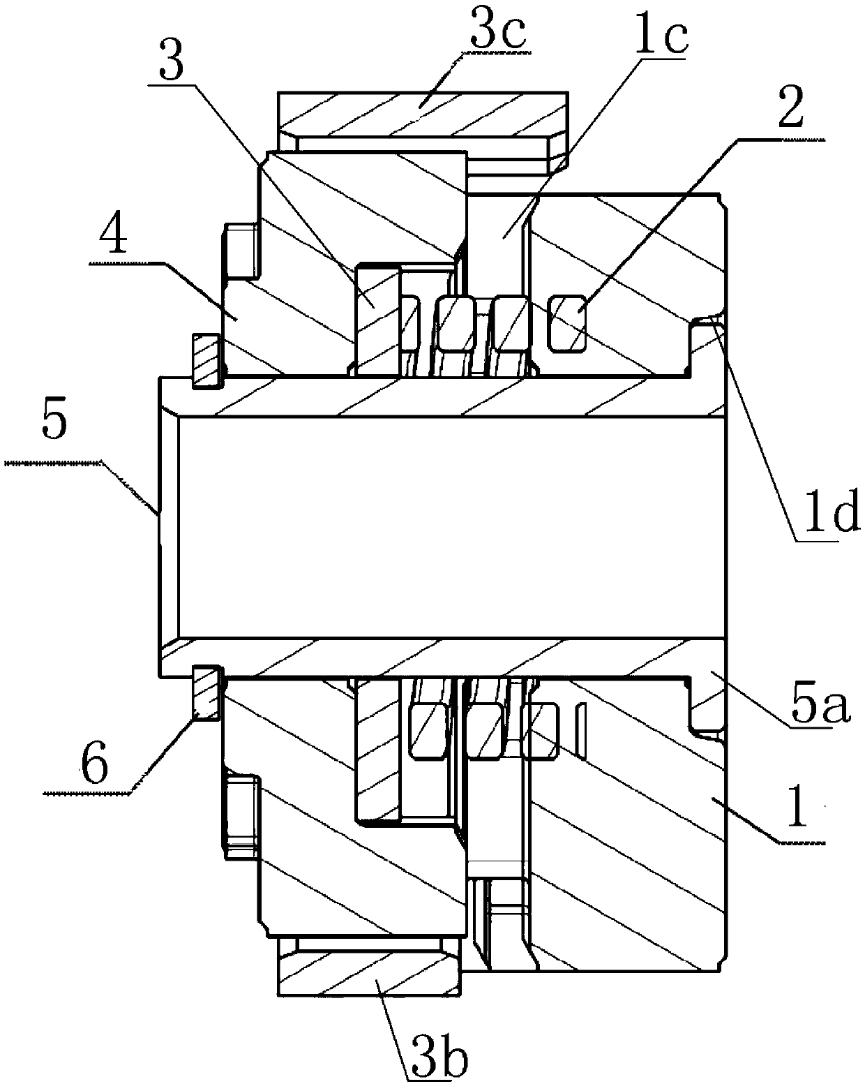 Compact rack structure of automobile steering column