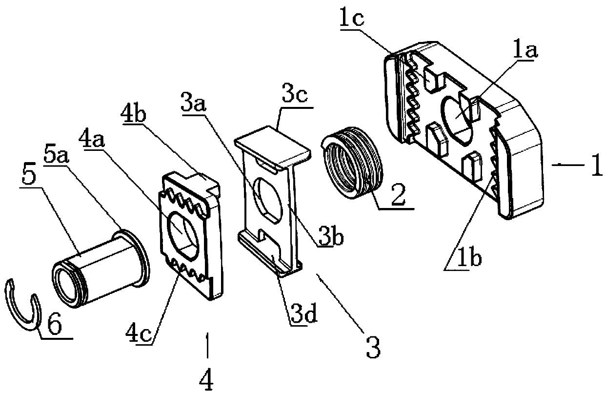 Compact rack structure of automobile steering column