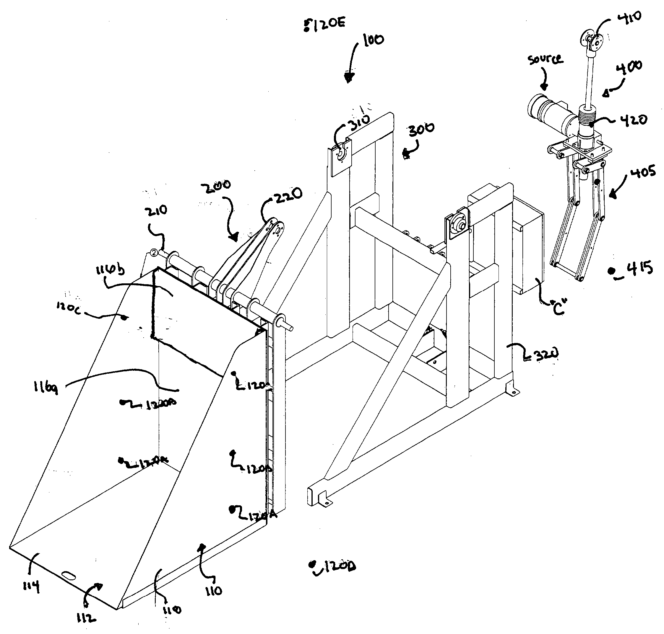 Method and apparatus to effectuate automated positioning and loading of variable sized containers